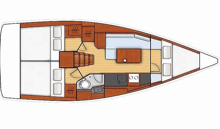 Plans du bateau Oceanis 35