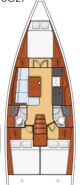 Plans du bateau Oceanis 38.1