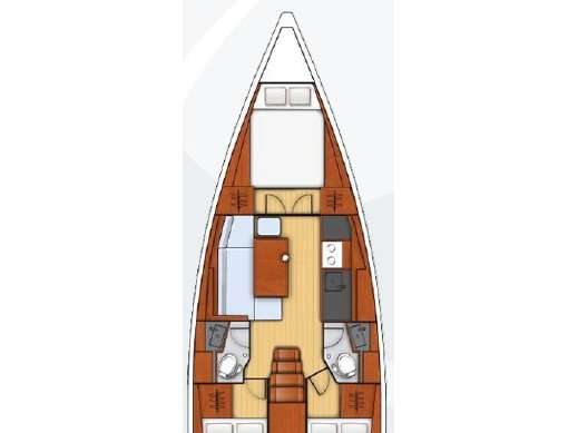 Plans du bateau Oceanis 38.1
