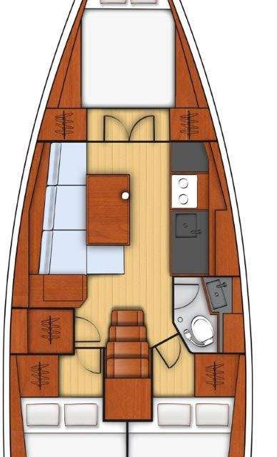 Plans du bateau Oceanis 38.1