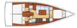 Plans du bateau Oceanis 38