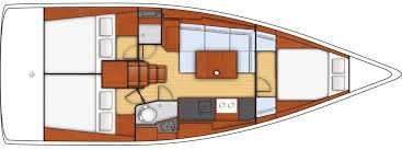 Distribución del barco Oceanis 38