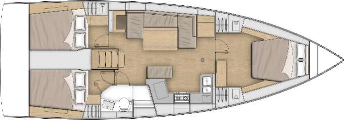 Plans du bateau Oceanis 40.1