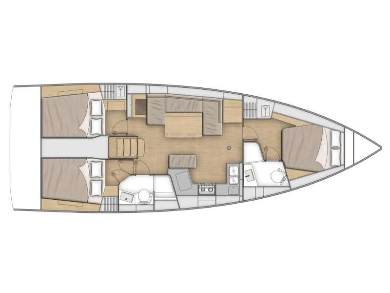 Plans du bateau Oceanis 40.1