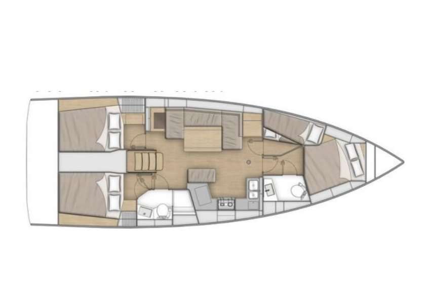 Plans du bateau Oceanis 40.1