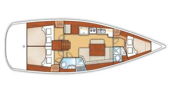 Plans du bateau Oceanis 40