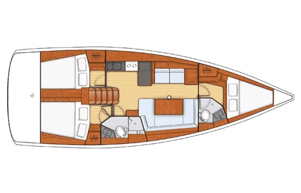 Plans du bateau Oceanis 41.1