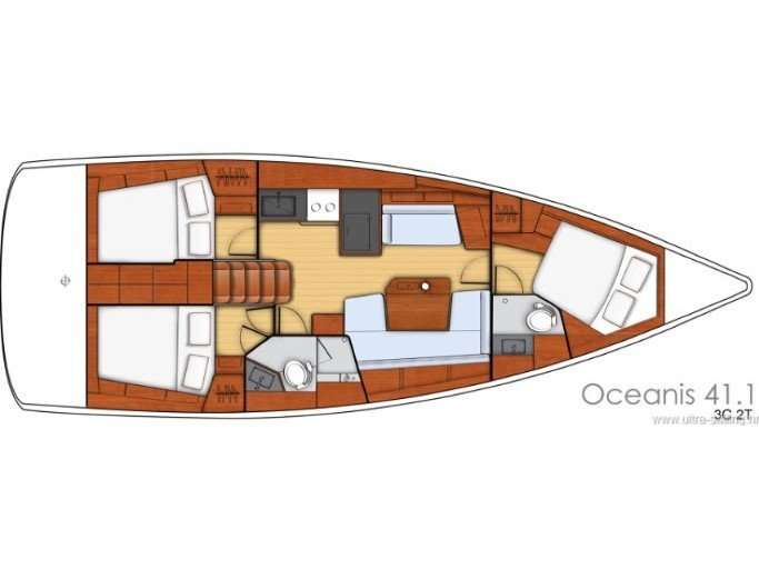 Plans du bateau Oceanis 41.1