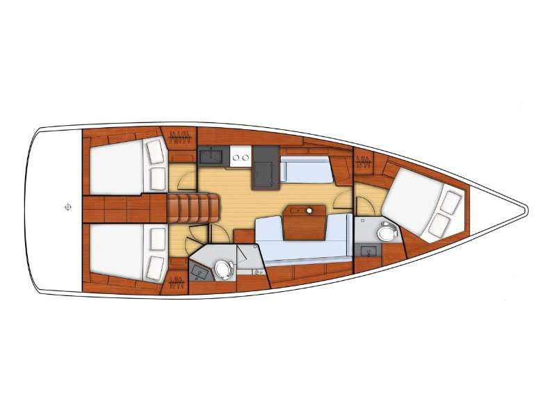 Plans du bateau Oceanis 41.1