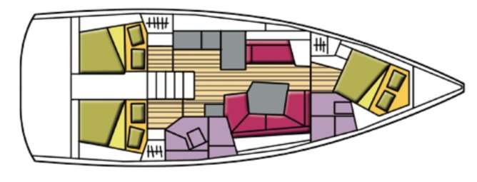 Układ Oceanis 41.1