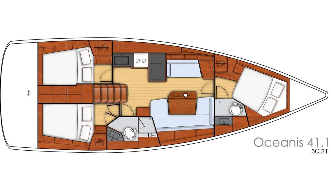 Bootslayouts Oceanis 41.1
