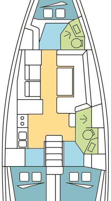 Plans du bateau Oceanis 41.1