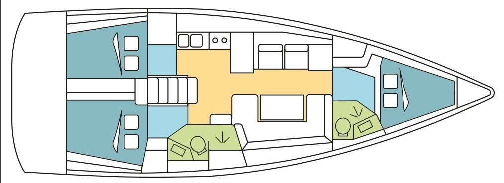 Plans du bateau Oceanis 41.1