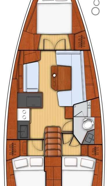 Piano della barca Oceanis 41.1