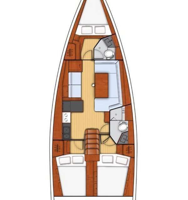 Distribución del barco Oceanis 41.1