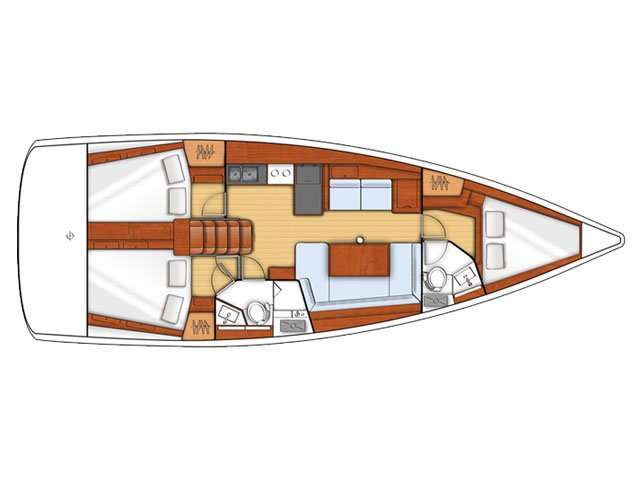 Plans du bateau Oceanis 41