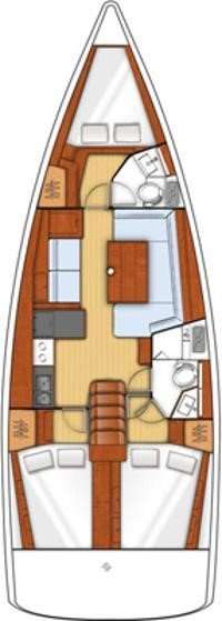 Distribución del barco Oceanis 41