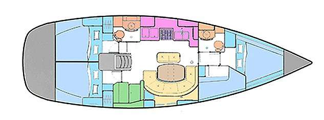 Bootslayouts Oceanis 411