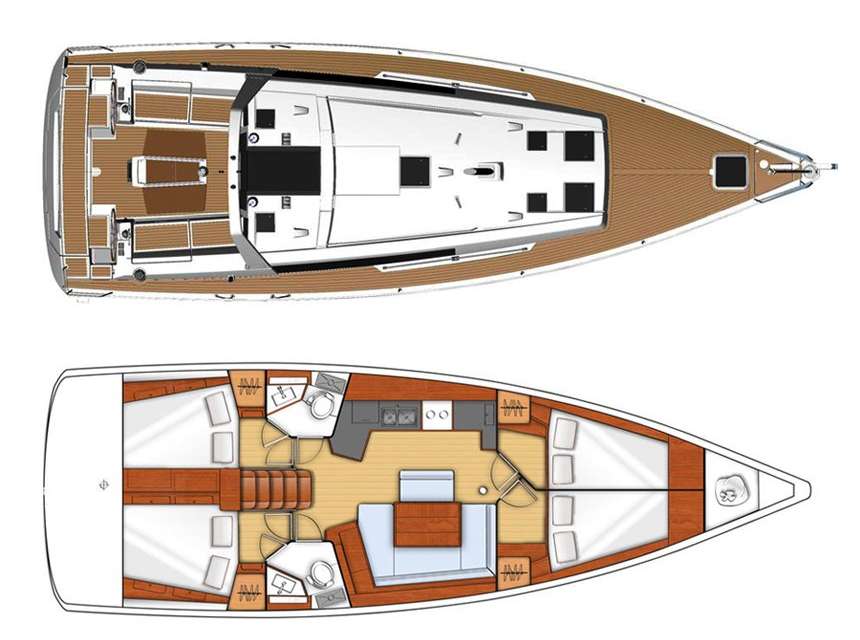 Układ Oceanis 45