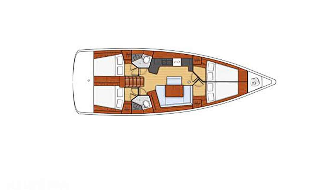 Układ Oceanis 45