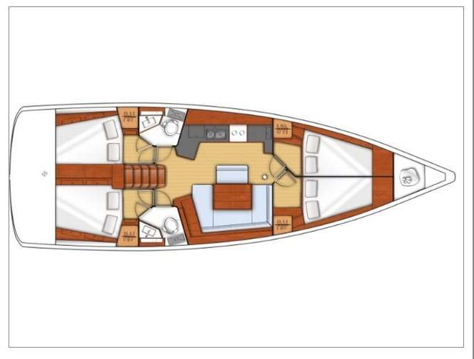 Bootslayouts Oceanis 45