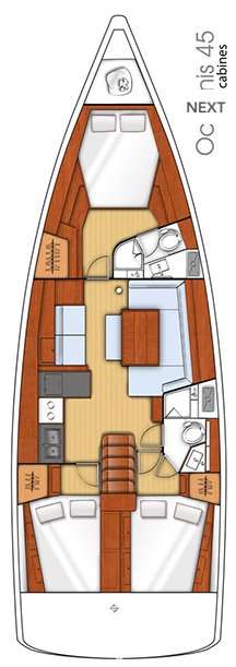Bootslayouts Oceanis 45
