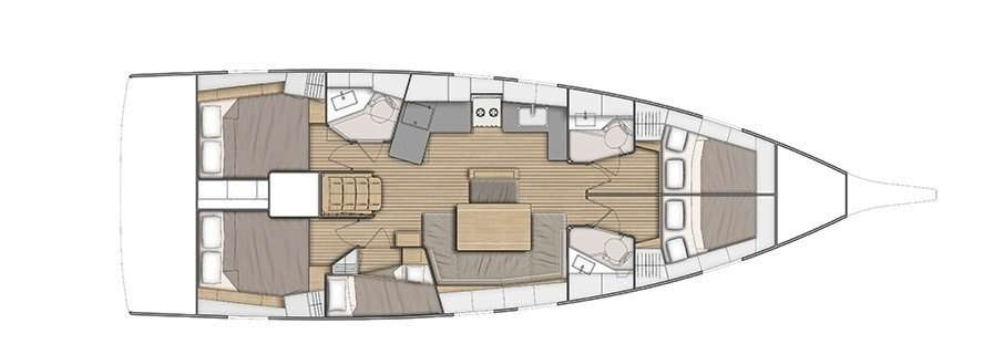 Plans du bateau Oceanis 46.1