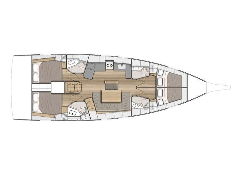 Plans du bateau Oceanis 46.1