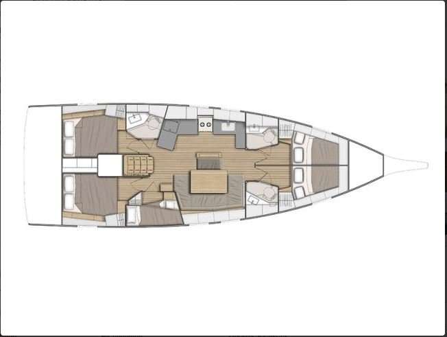 Plans du bateau Oceanis 46.1