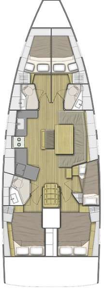 Plans du bateau Oceanis 46.1