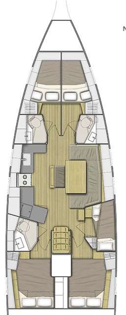 Piano della barca Oceanis 46.1