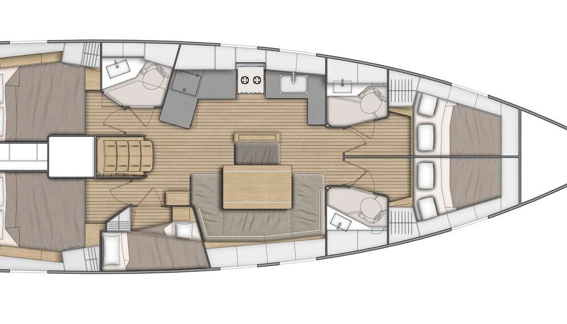 Plans du bateau Oceanis 46.1