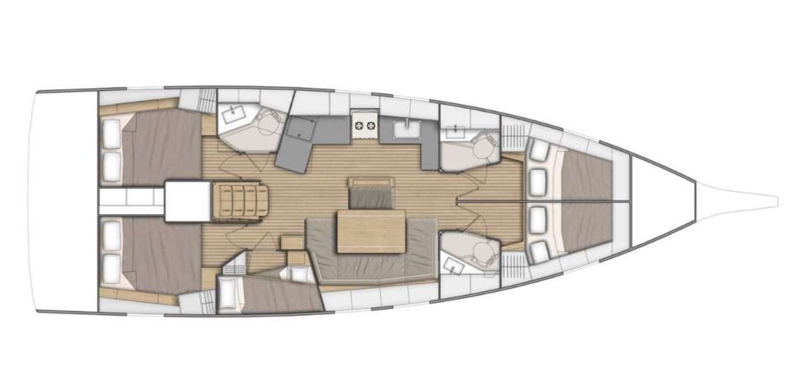 Plans du bateau Oceanis 46.1