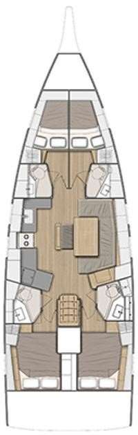 Plans du bateau Oceanis 46.1