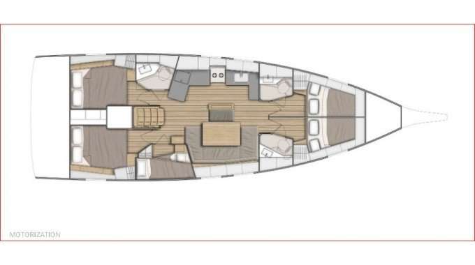 Plans du bateau Oceanis 46.1