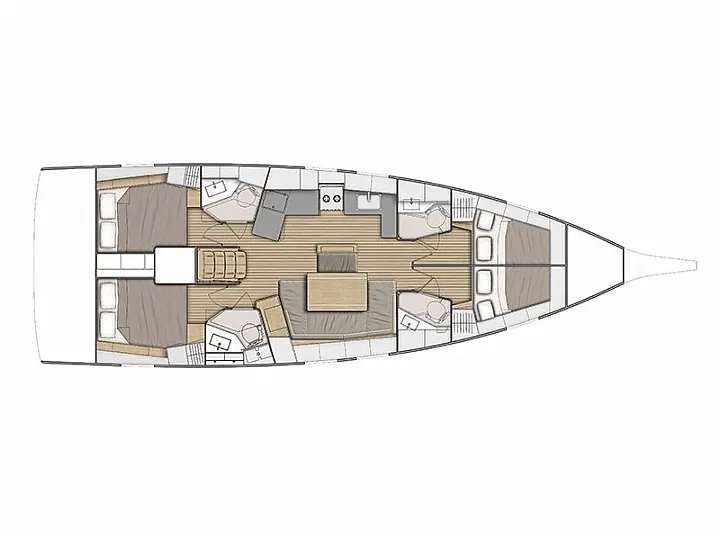 Plans du bateau Oceanis 46.1