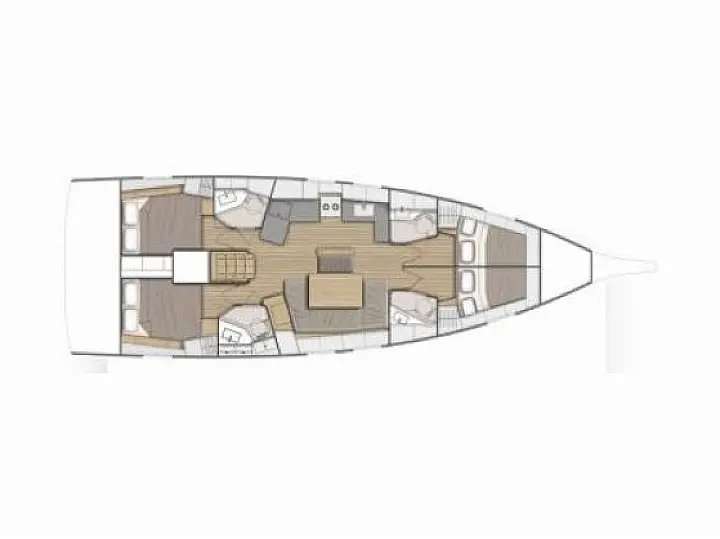 Plans du bateau Oceanis 46.1