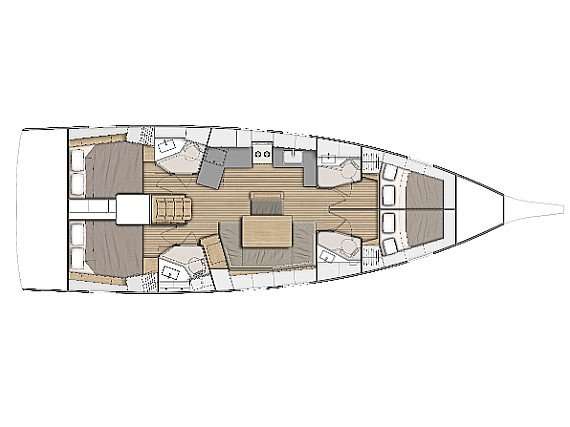 Plans du bateau Oceanis 46.1