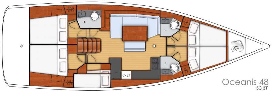 Bootslayouts Oceanis 48