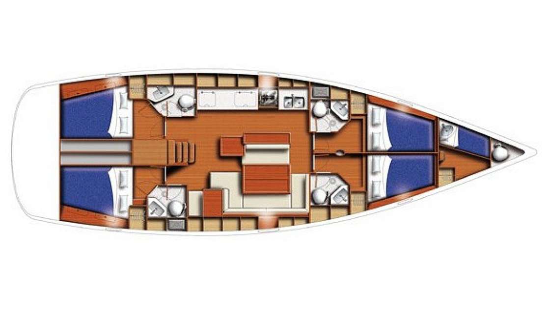Plans du bateau Oceanis 50
