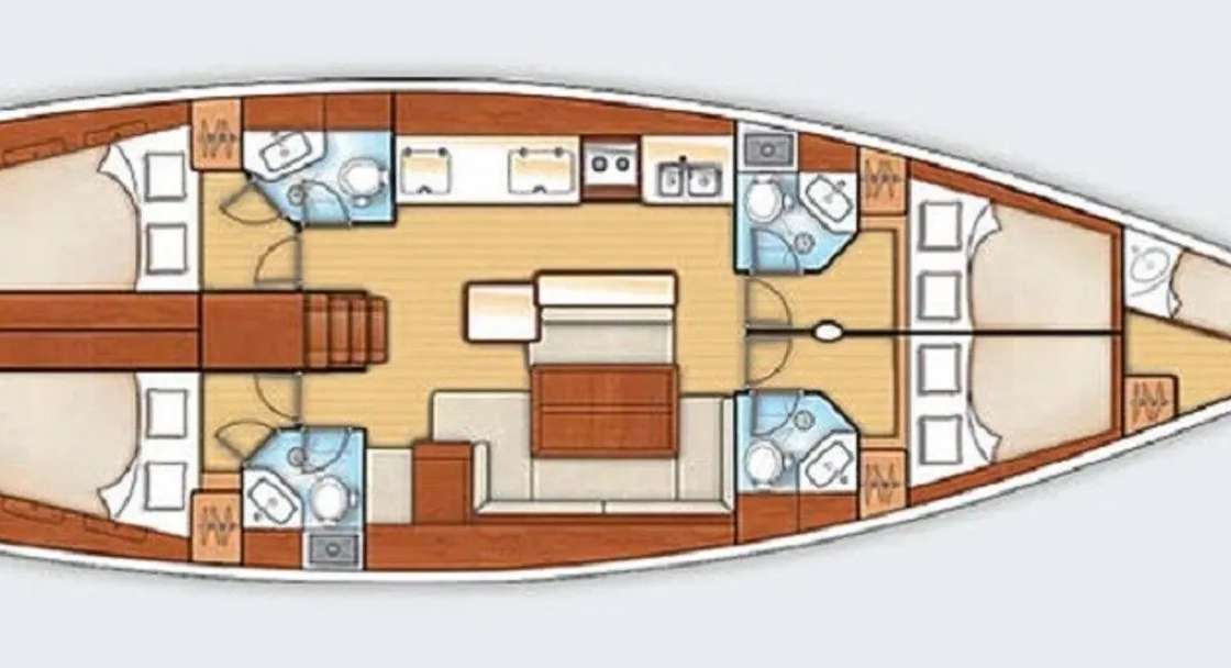 Plans du bateau Oceanis 50