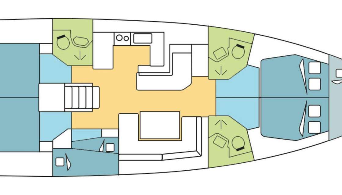 Plans du bateau Oceanis 51.1