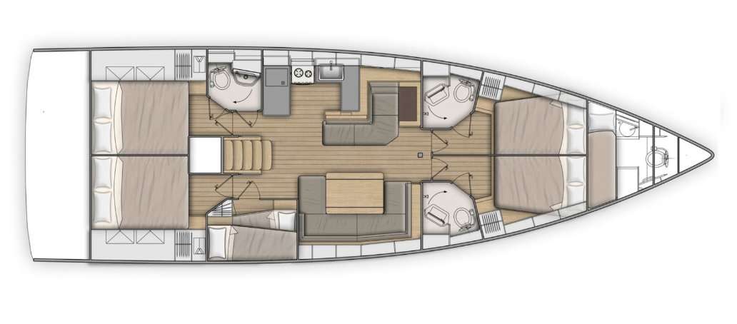 Bootslayouts Oceanis 51.1