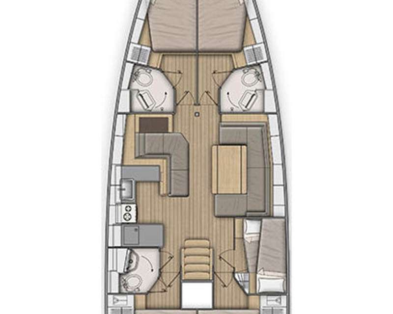 Układ Oceanis 51.1