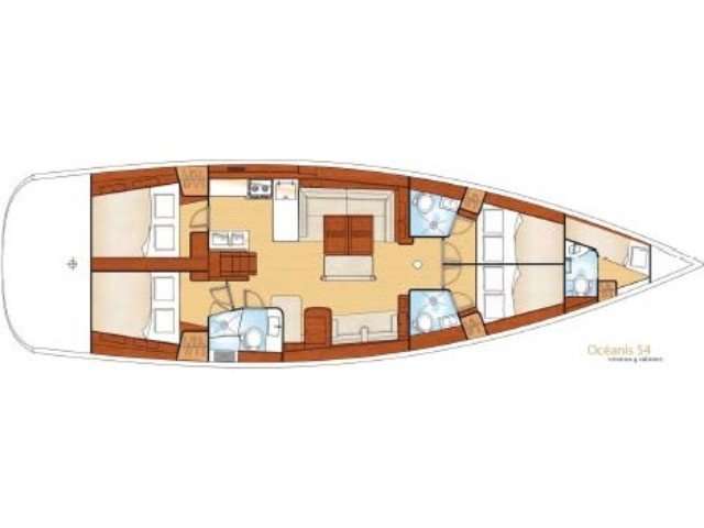 Bootslayouts Oceanis 54