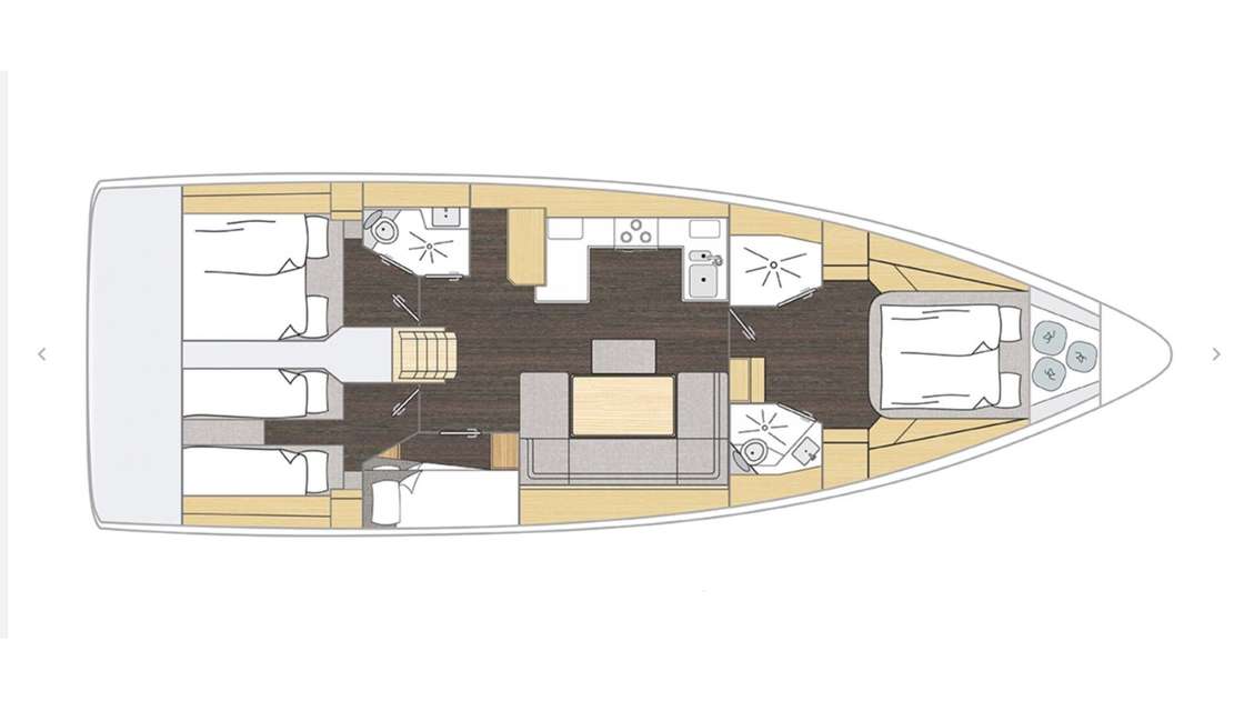 Plans du bateau Bavaria C46