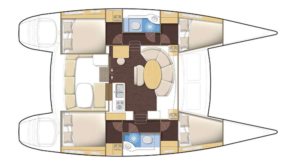 Plans du bateau Lagoon 380