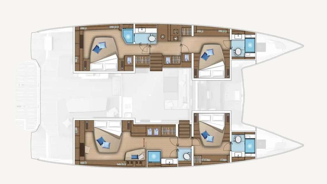 Plans du bateau Lagoon 55