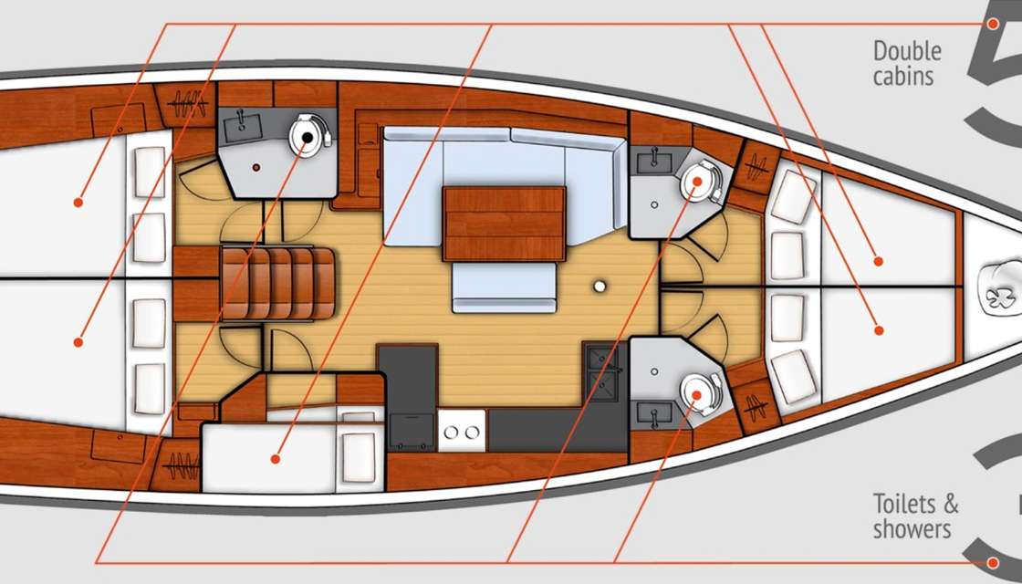 Bootslayouts Oceanis 48