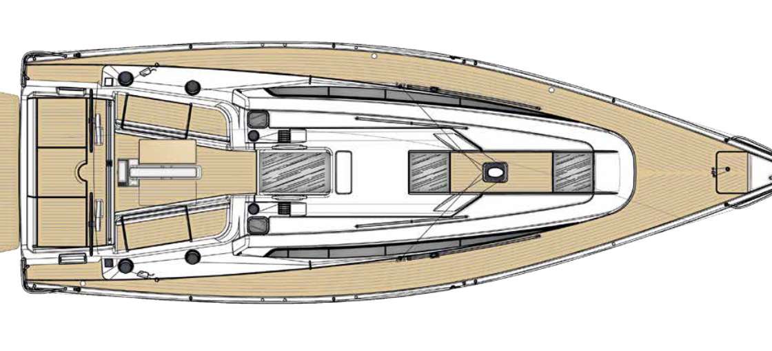 Piano della barca Dehler 38